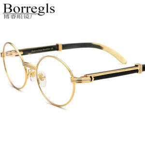 Men’s Luxury Buffalo Horn Oval Optical Eyeglass Frames – Borregls